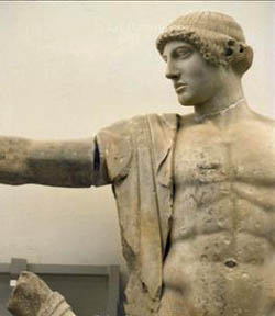 A statue of Apollo